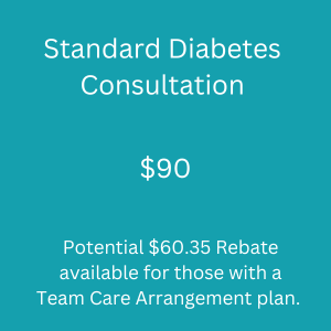 Standard Diabetes Consultation $90